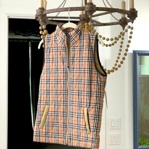 BNWT - signature plaid vest - size small